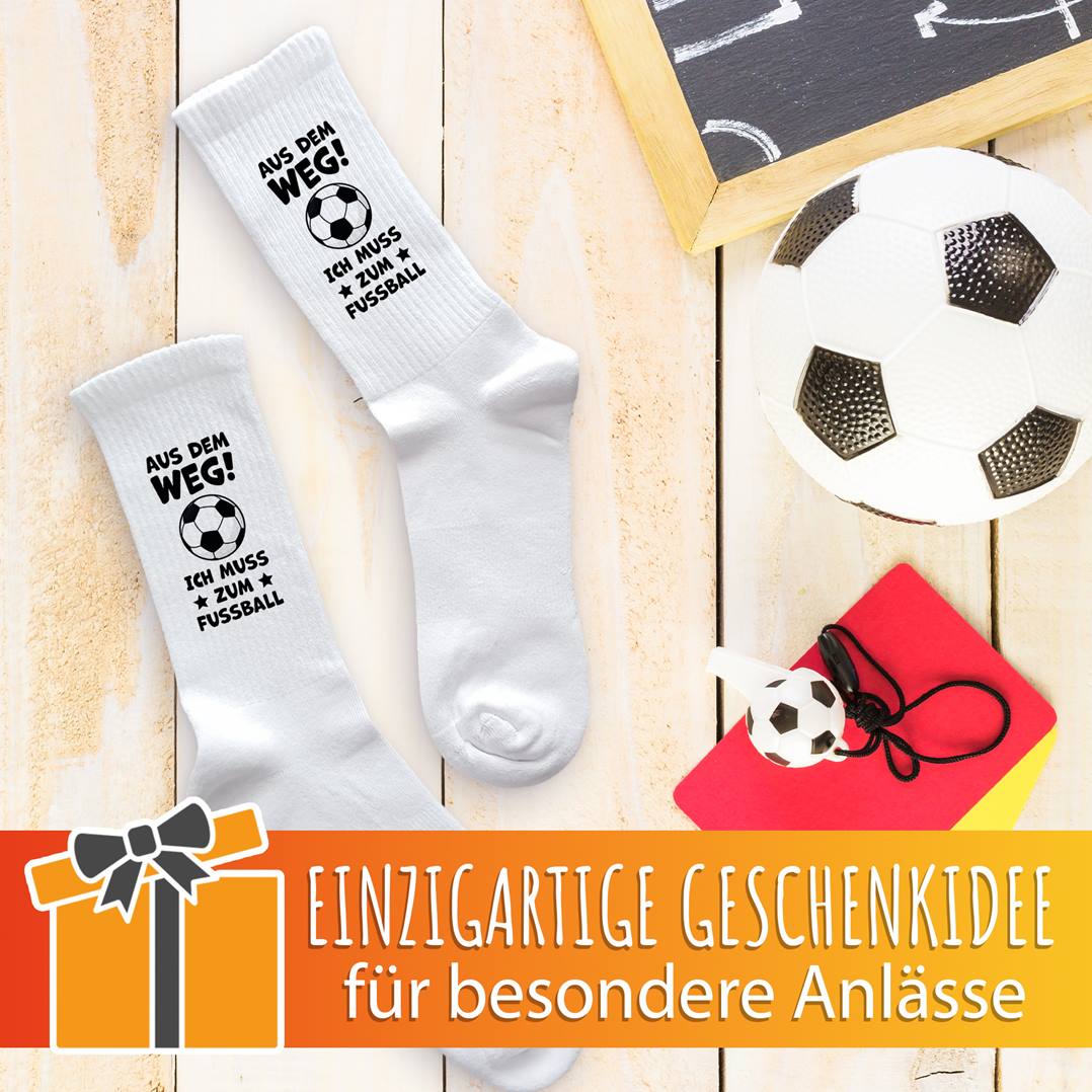 Socken - Aus dem Weg! Ich muss zum Fußball