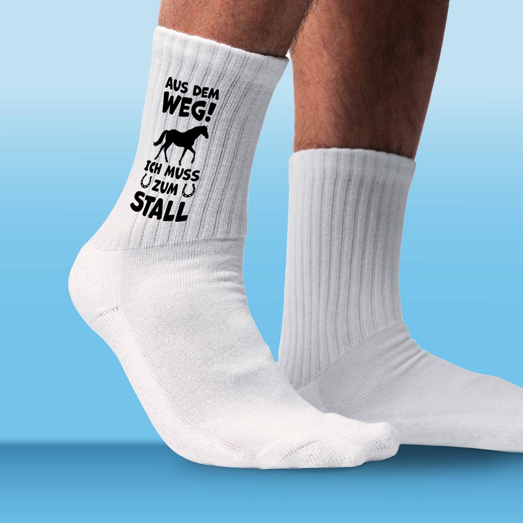 Socken - Aus dem Weg! Ich muss zum Stall