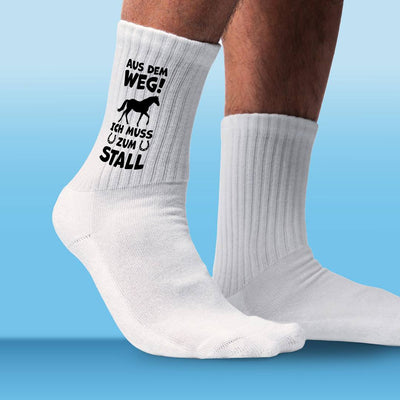Socken - Aus dem Weg! Ich muss zum Stall