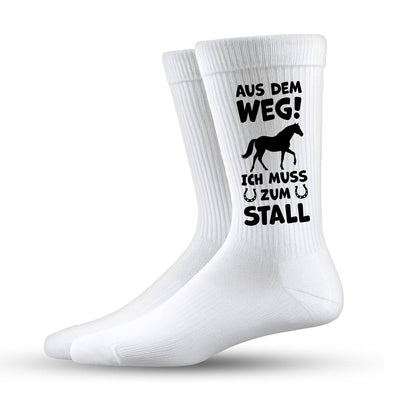 Socken - Aus dem Weg! Ich muss zum Stall