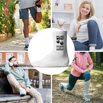 Socken - Aus dem Weg! Ich muss zum Workout