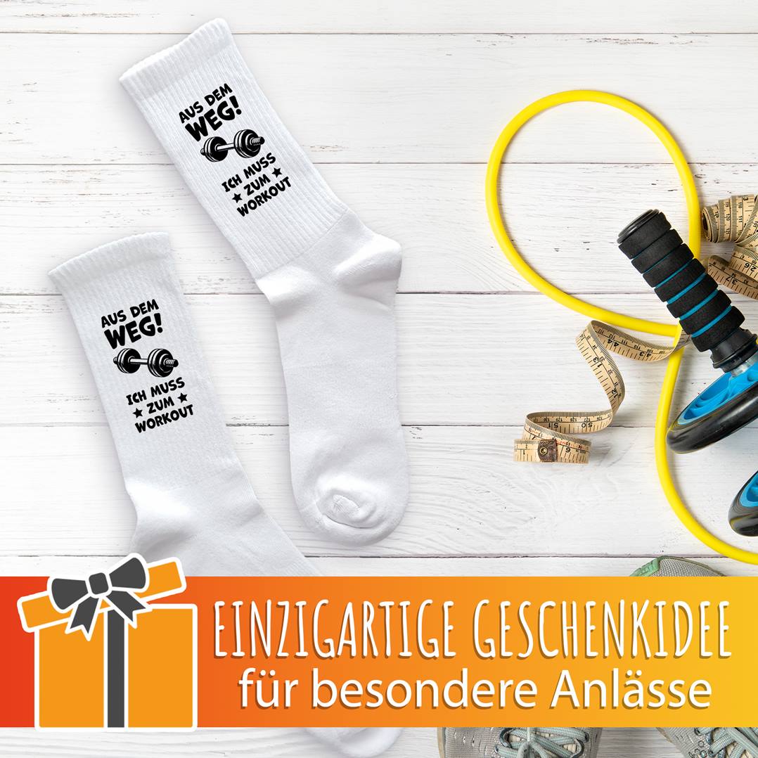 Socken - Aus dem Weg! Ich muss zum Workout