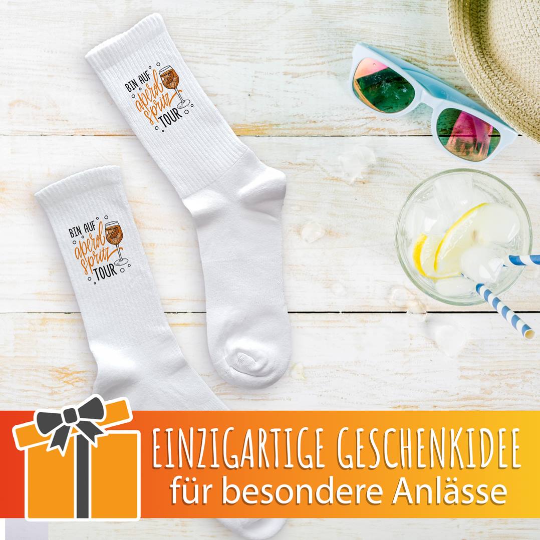 Socken - Bin auf Aperol Spritztour