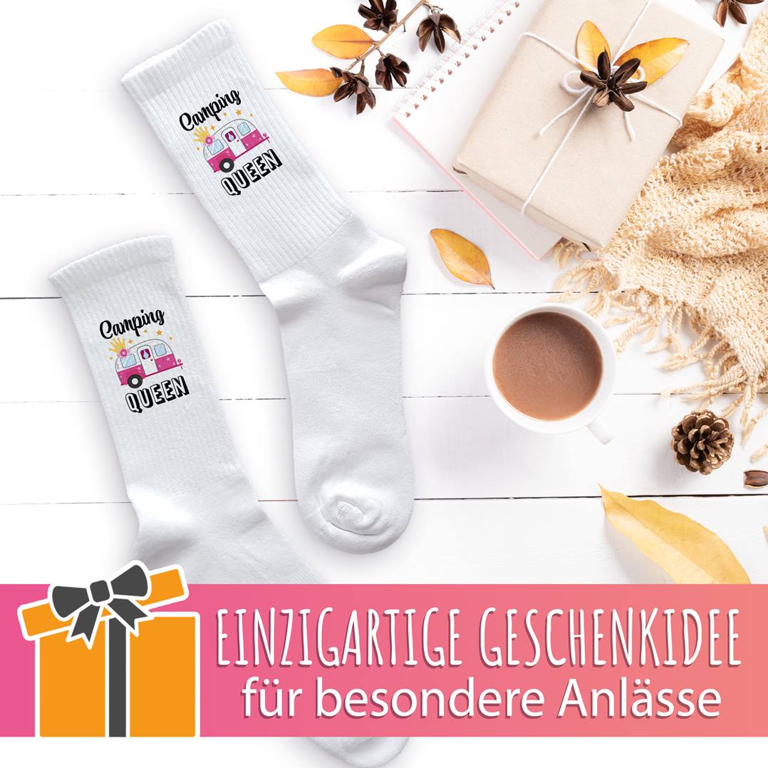 Socken - Camping Queen