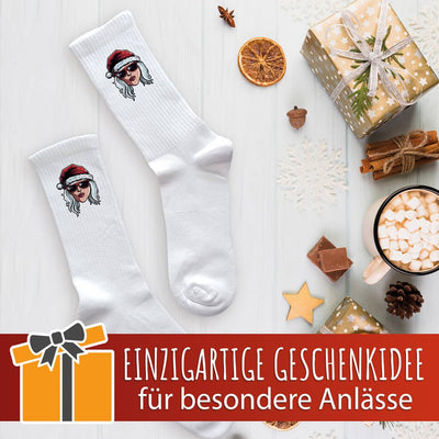Socken - Coole Weihnachtsfrau