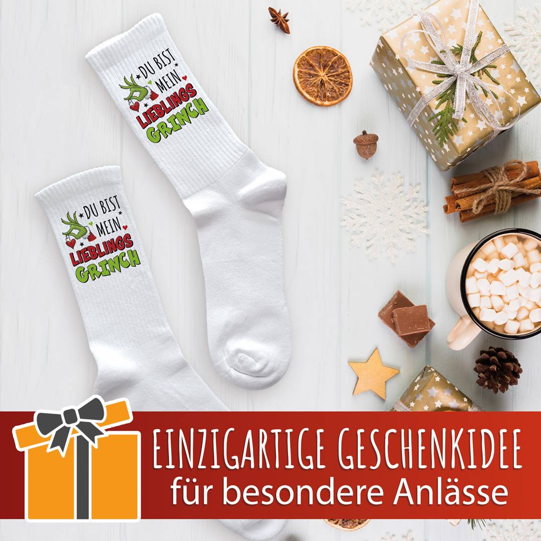 Socken - Du bist mein Lieblings-Grinch