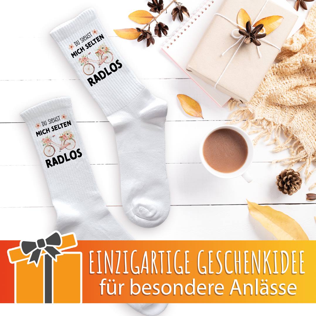 Socken - Du siehst mich selten Radlos