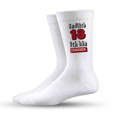 Socken - Endlich 18! Ich bin erwachsen