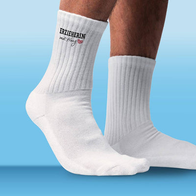 Socken - Erzieherin mit Herz