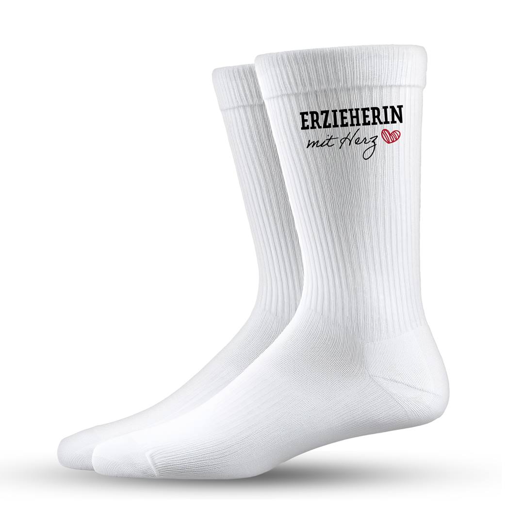 Socken - Erzieherin mit Herz
