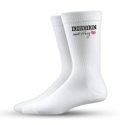 Socken - Erzieherin mit Herz