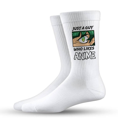 Socken - Just a guy who loves Anime (grün)