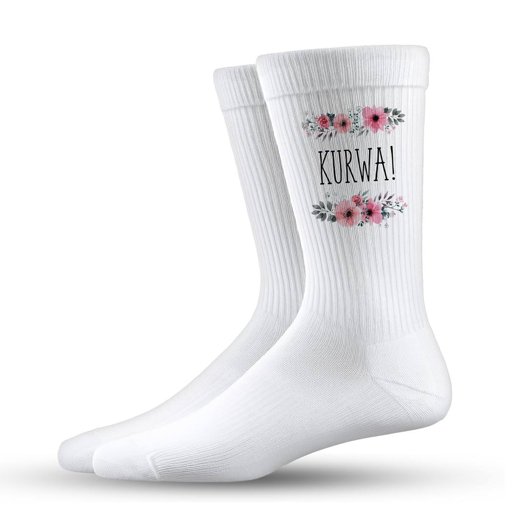Socken - Kurwa! - blumig