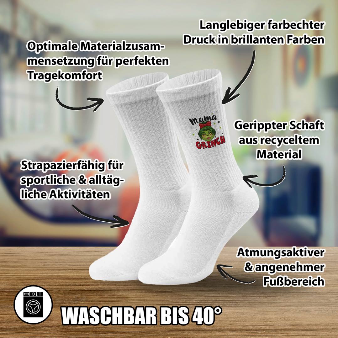 Socken - Mama Grinch