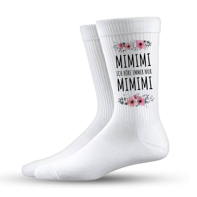 Socken - Mimimi Ich höre immer nur Mimimi - blumig