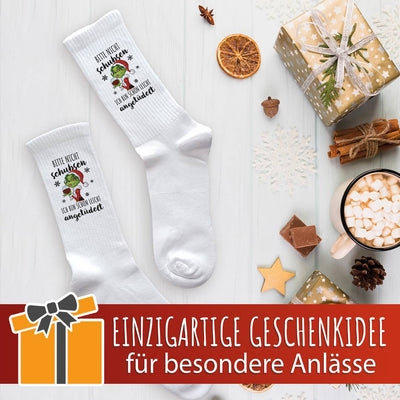 Socken - Miss Grinch - Bitte nicht schubsen, ich bin schon leicht angetüdelt