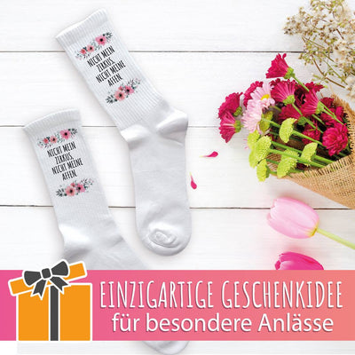 Socken - Nicht mein Zirkus, nicht meine Affen. - blumig