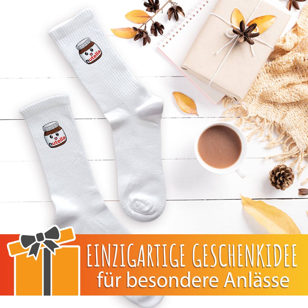 Socken - Nutella Glas