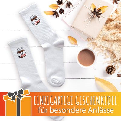 Socken - Nutella Glas