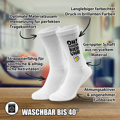 Socken - Oh! Schon Bier Uhr