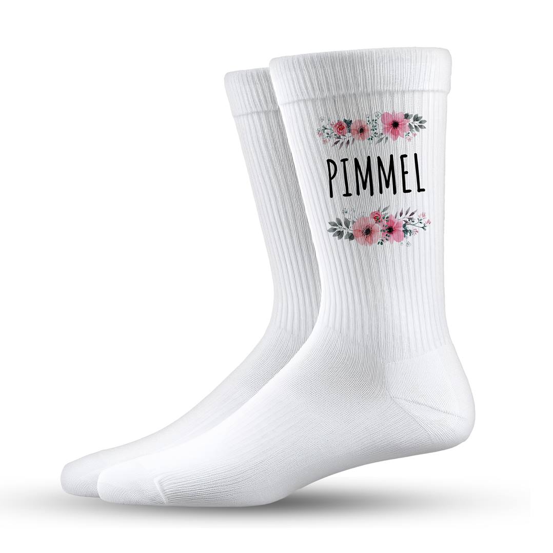 Socken - Pimmel - blumig