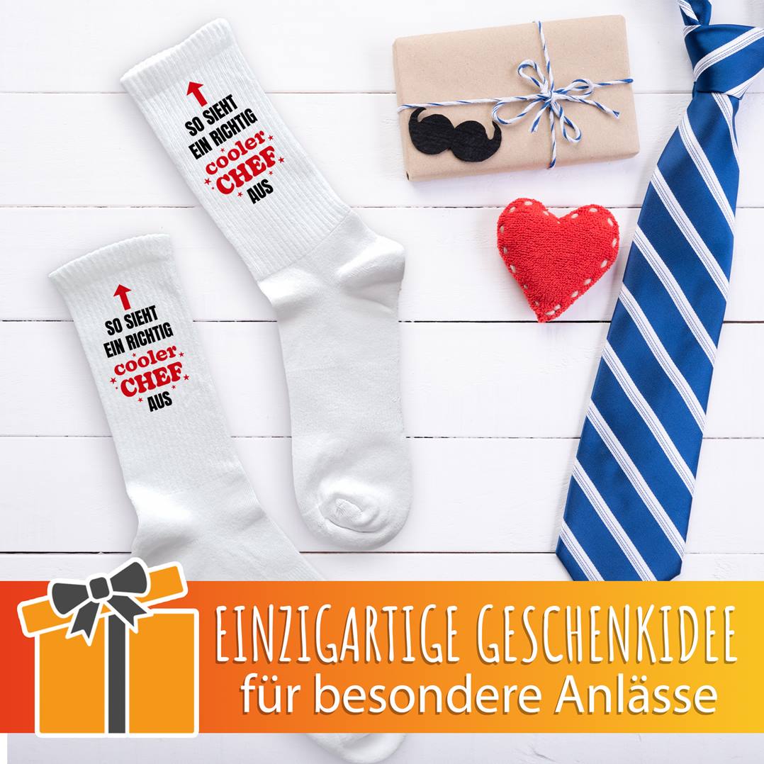 Socken - So sieht ein richtig cooler Chef aus
