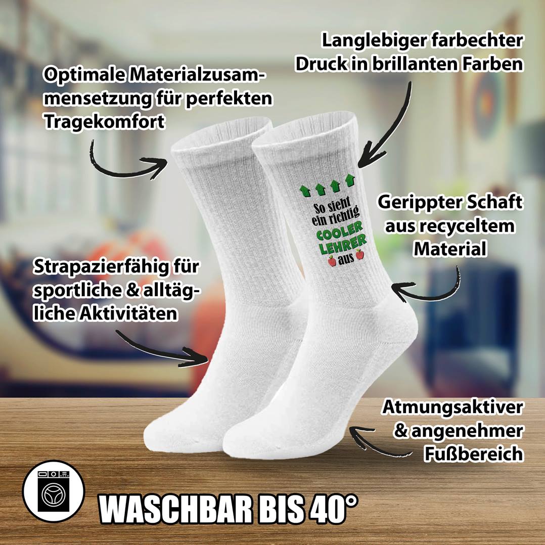 Socken - So sieht ein richtig cooler Lehrer aus