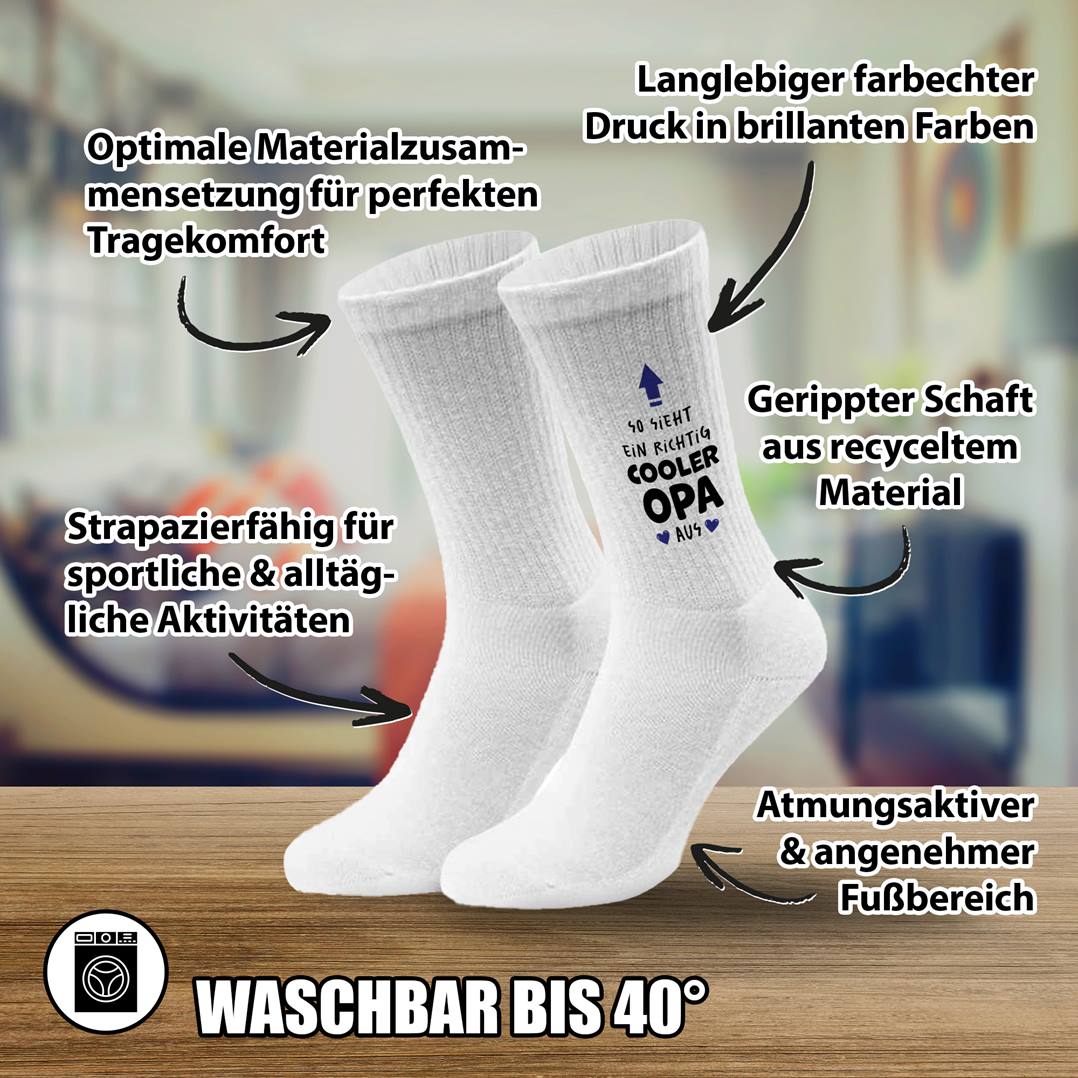 Socken - So sieht ein richtig cooler Opa aus