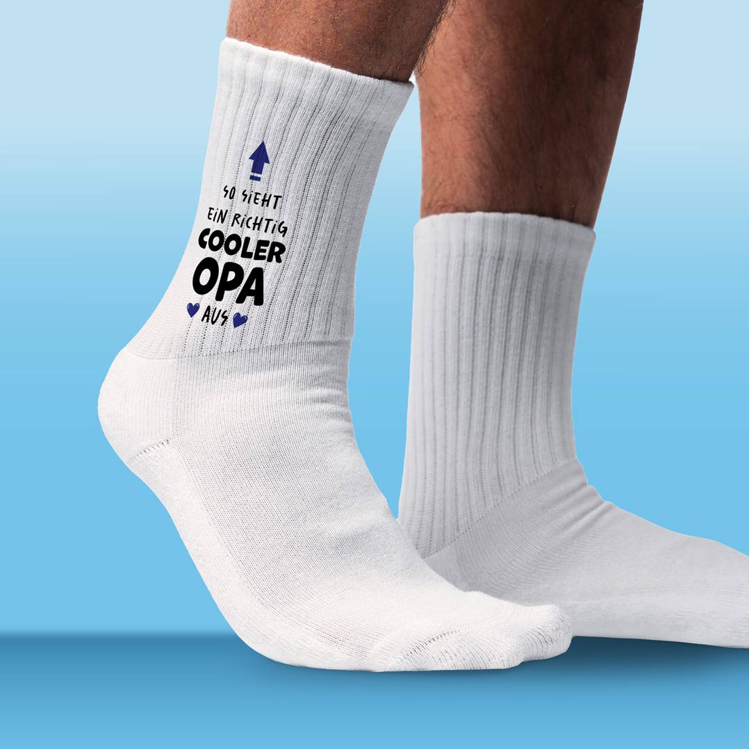 Socken - So sieht ein richtig cooler Opa aus