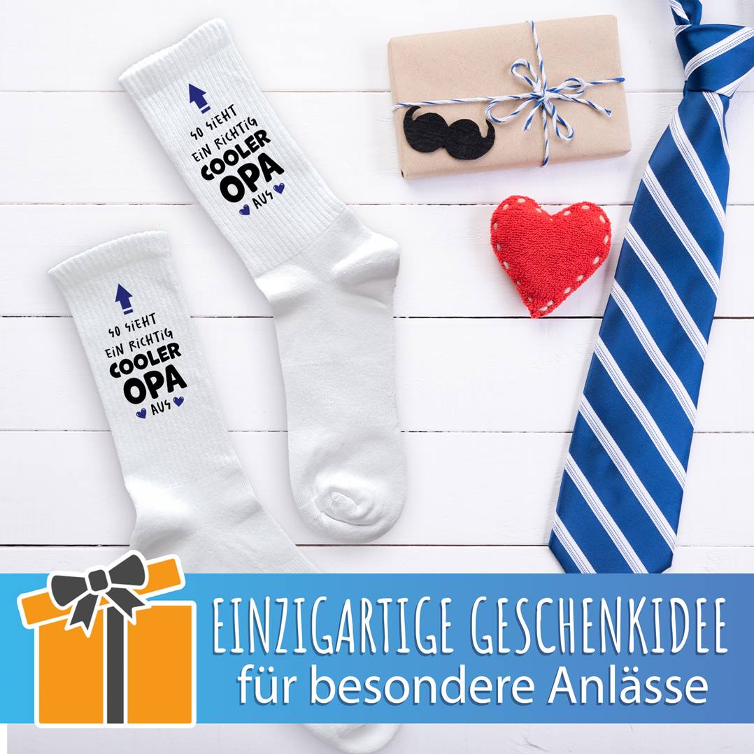 Socken - So sieht ein richtig cooler Opa aus
