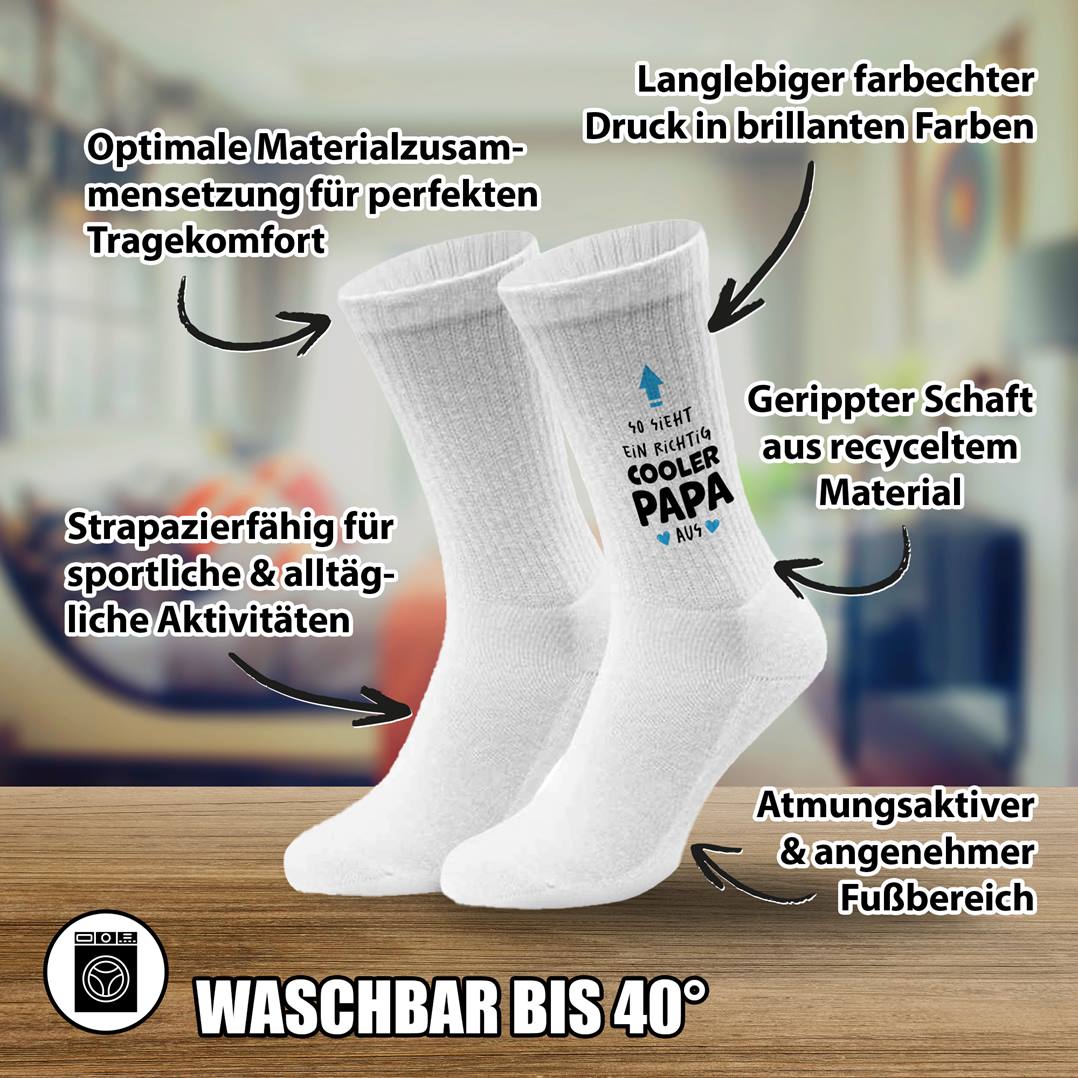 Socken - So sieht ein richtig cooler Papa aus