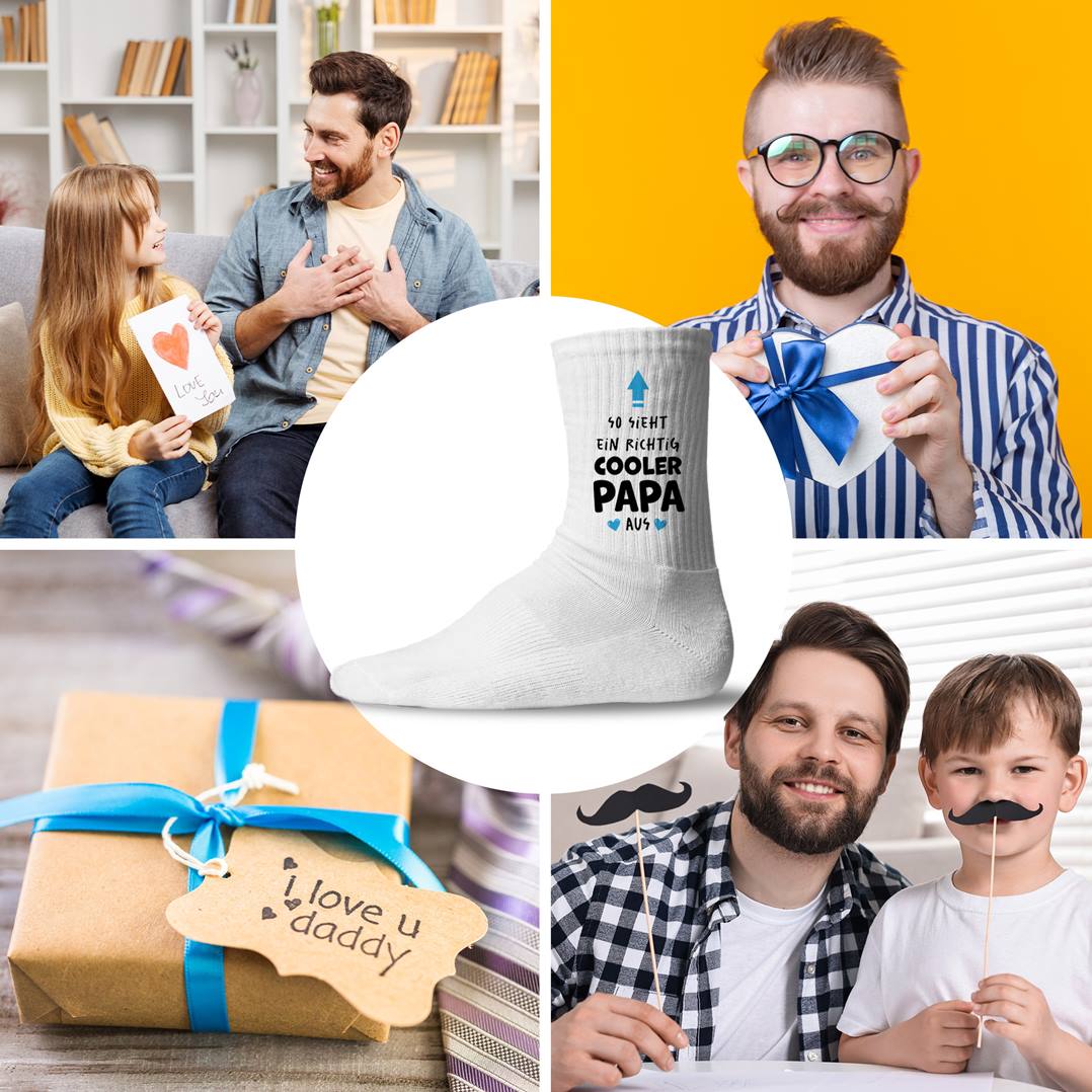 Socken - So sieht ein richtig cooler Papa aus