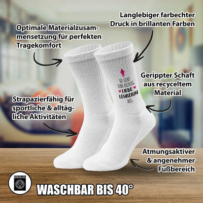 Socken - So sieht eine richtig liebe Lehrerin aus