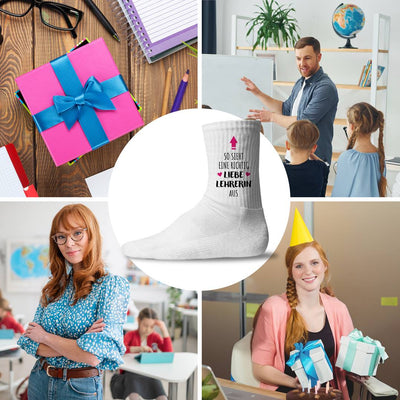 Socken - So sieht eine richtig liebe Lehrerin aus