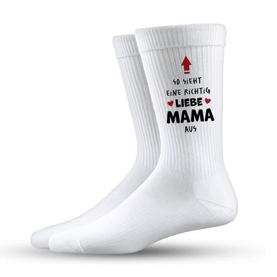 Socken - So sieht eine richtig liebe Mama aus