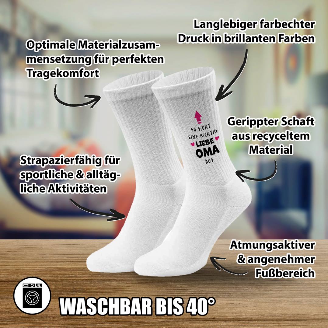 Socken - So sieht eine richtig liebe Oma aus