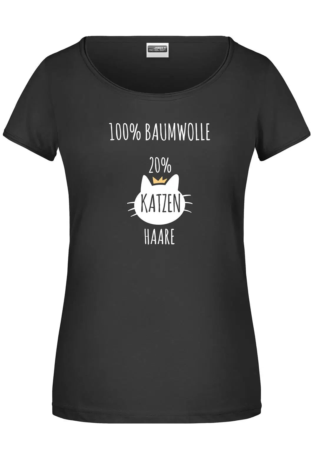 Bild: T-Shirt - 100% Baumwolle 20% Katzenhaare Geschenkidee