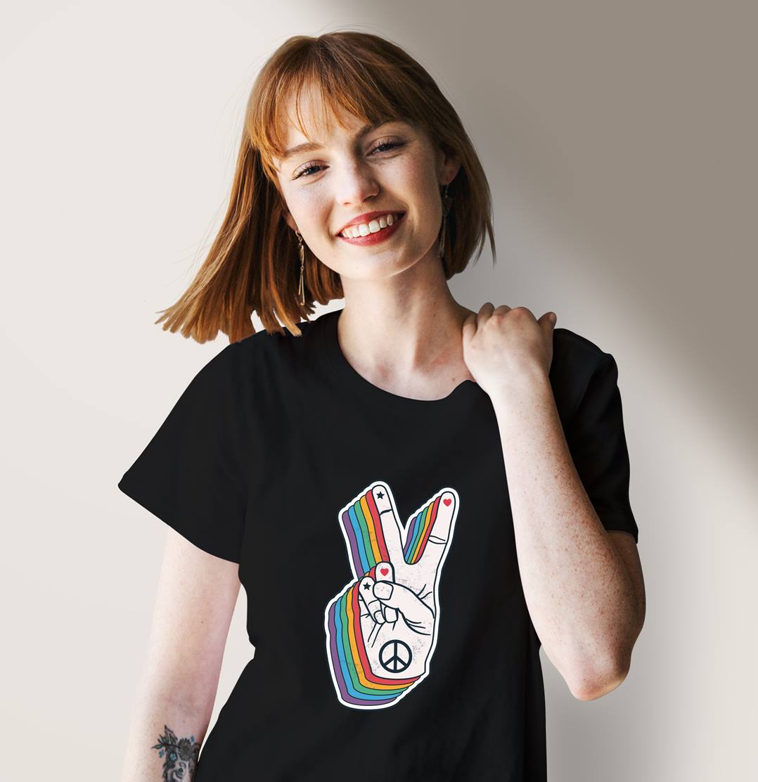 T-Shirt Damen - LGBT Peace