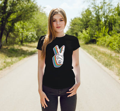 T-Shirt Damen - LGBT Peace