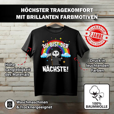 T-Shirt Damen - Du bist der Nächste! (Sensenmann)
