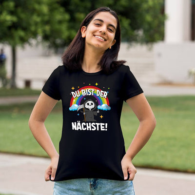 T-Shirt Damen - Du bist der Nächste! (Sensenmann)