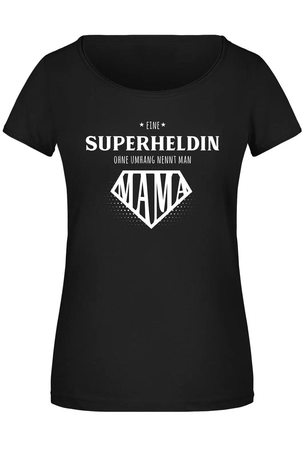 Bild: T-Shirt Damen - Eine Superheldin ohne Umhang nennt man Mama Geschenkidee