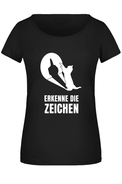 T-Shirt - Erkenne die Zeichen (Katze Schatten)