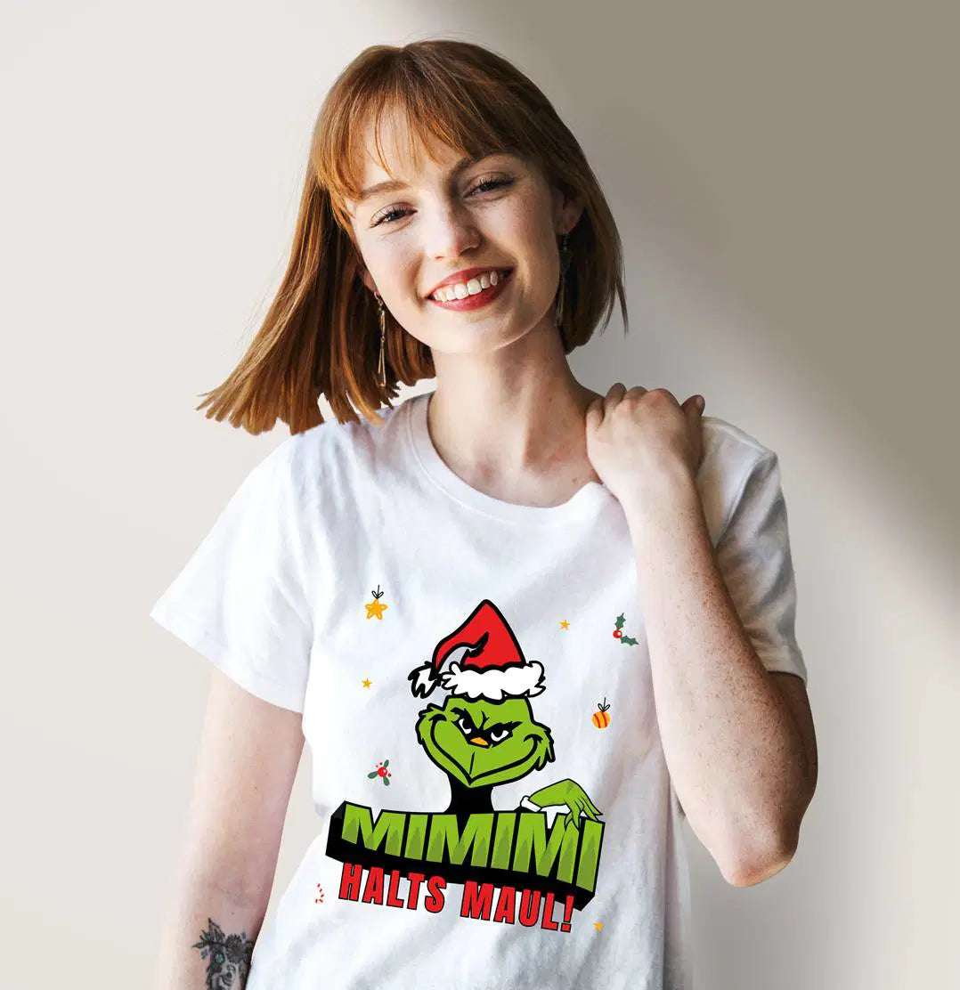 Bild: T-Shirt Damen - Grinch - Mimimi Halts Maul! Geschenkidee