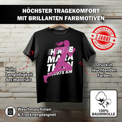 T-Shirt Damen - Halbmarathon (Motivation)