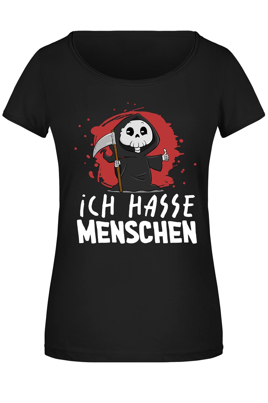 Sensebald T-Shirt Damen - Ich hasse Menschen