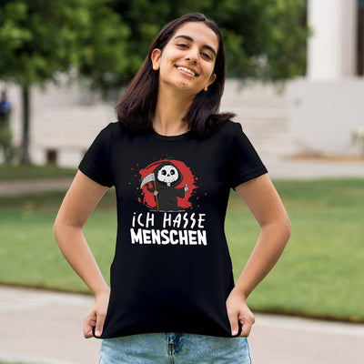 Sensebald T-Shirt Damen - Ich hasse Menschen