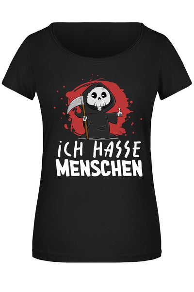Sensebald T-Shirt Damen - Ich hasse Menschen