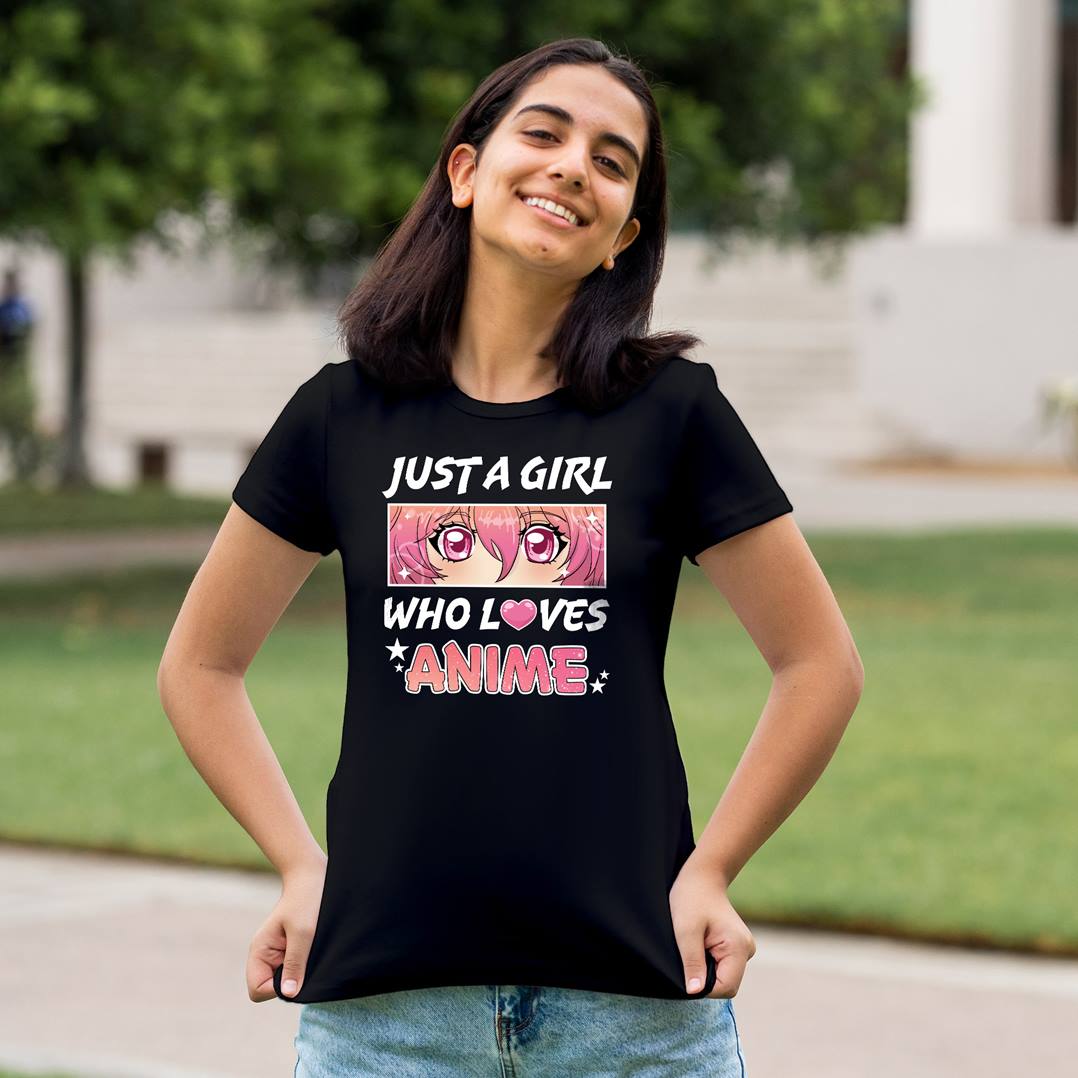 T-Shirt Damen - Just a girl who loves Anime