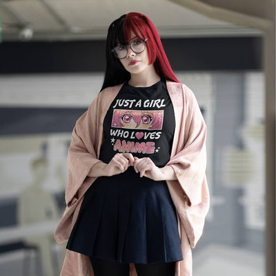 T-Shirt Damen - Just a girl who loves Anime